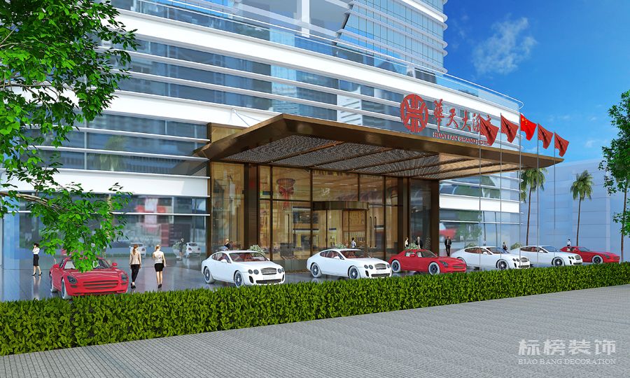 華天酒店門(mén)口設(shè)計(jì)1